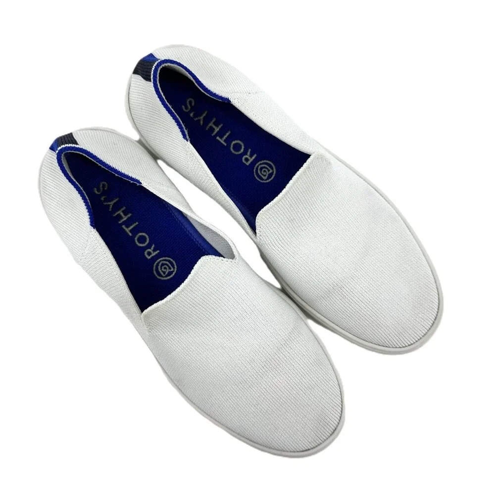 Rothy's the Original Slip-On Washable Sneakers White‎ Size 7